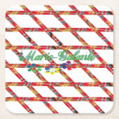 Dessous-de-verre carré en papier (Devant)