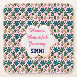 DESSOUS-DE-VERRE CARRÉ EN PAPIER 