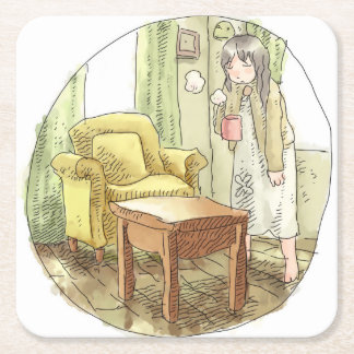 DESSOUS-DE-VERRE CARRÉ EN PAPIER さやしなじ