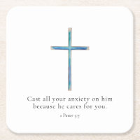 1 Pierre 5:7 Croix minimaliste ]
