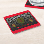 Dessous-de-verre Carré En Papier 1re division d'infanterie cool (Incliné)