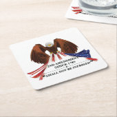 Dessous-de-verre Carré En Papier 2e amendement Oreiller (Incliné)