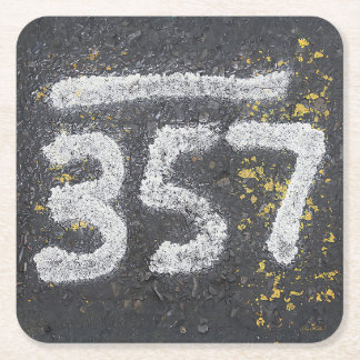 Dessous-de-verre Carré En Papier 357 Mason's and Angel Number