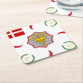 Dessous-de-verre Carré En Papier 3.DL main image coaster (Incliné)