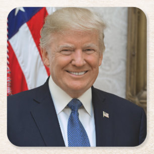 Dessous-de-verre Carré En Papier 45 le Président Donald Trump