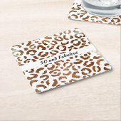 Dessous-de-verre Carré En Papier 50 et fabuleux Big Cat Imprimer Abstrait (Incliné)