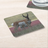 Dessous-de-verre Carré En Papier A24 Pronghorn Antelope (Incliné)