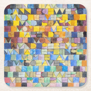 Dessous-de-verre Carré En Papier ABC (Alphabet), Paul Klee