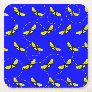 Dessous-de-verre Carré En Papier Abeilles