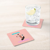 Dessous-de-verre Carré En Papier Abondance infinie (En situation)