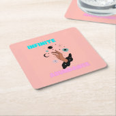 Dessous-de-verre Carré En Papier Abondance infinie (Incliné)