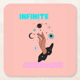 Dessous-de-verre Carré En Papier Abondance infinie