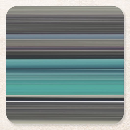 Dessous-de-verre Carré En Papier Abstract #1: Teal and grey (Devant)