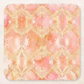 Dessous-de-verre Carré En Papier abstrait, élégant