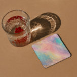 Dessous-de-verre Carré En Papier Abstrait Pastel Parties scintillant Motif sans cou<br><div class="desc">parties scintillant pastel Abstraite motif sans couture avec rose,  bleu et or.</div>