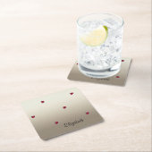 Dessous-de-verre Carré En Papier Adorable Mignonne, Poumons, Lumineux Personnalisé (En situation)