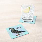 Dessous-de-verre Carré En Papier Afficher l'ASR racer (En situation)