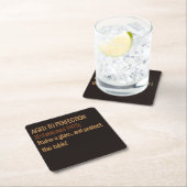 Dessous-de-verre Carré En Papier Aged to Perfection | Whisky Birthday (En situation)