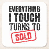 Dessous-de-verre Carré En Papier Agent de repérage (Devant)