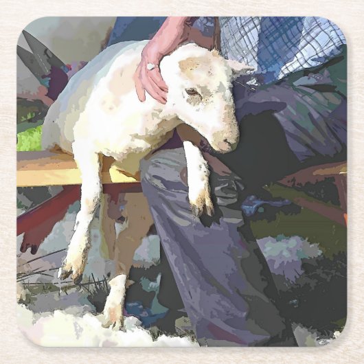 DESSOUS-DE-VERRE CARRÉ EN PAPIER AGRICULTURE (Devant)