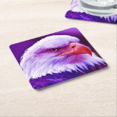 Dessous-de-verre Carré En Papier Aigle d'Amérique (Incliné)