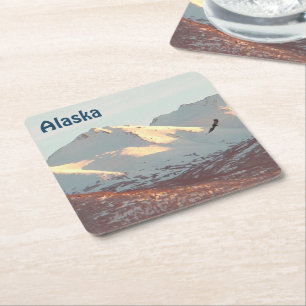 Dessous-de-verre Carré En Papier Aigle d'hiver