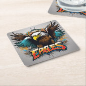 Dessous-de-verre Carré En Papier Aigles (Incliné)