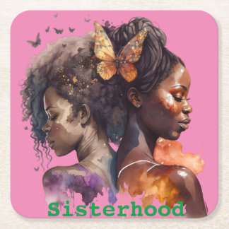 Dessous-de-verre Carré En Papier AKA - dessous de verre sisterhood