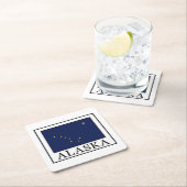 Dessous-de-verre Carré En Papier Alaska (En situation)