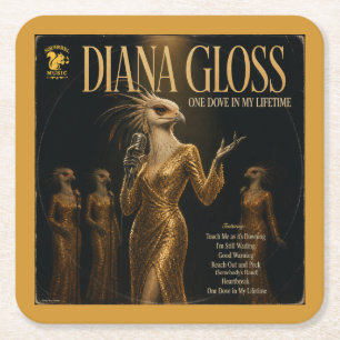 Dessous-de-verre Carré En Papier Album Diana Gloss : une parodie