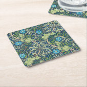 Dessous-de-verre Carré En Papier Algues, William Morris (Incliné)