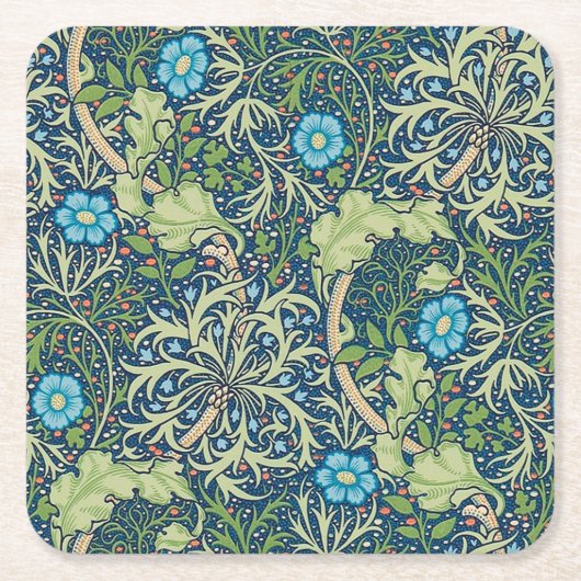 Dessous-de-verre Carré En Papier Algues, William Morris (Devant)