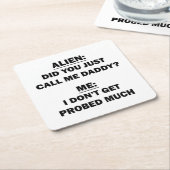 Dessous-de-verre Carré En Papier Alien (Incliné)