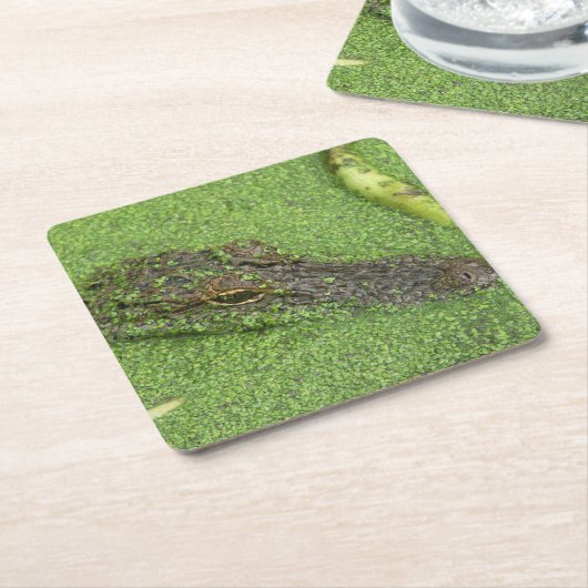 Dessous-de-verre Carré En Papier Alligator (Incliné)