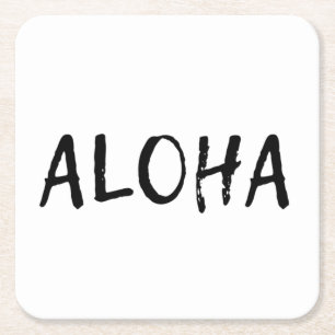 Dessous-de-verre Carré En Papier Aloha