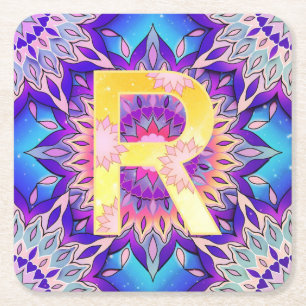 Dessous-de-verre Carré En Papier Alphabet R