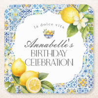 Amalfi Coast Italien Anniversaire Table Décor