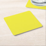 Dessous-de-verre Carré En Papier Améliorez votre design avec un fond jaune<br><div class="desc">6 Sous-verres en Papier Carrés Personnalisés pour Chaque Événement.</div>