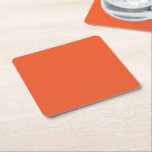 Dessous-de-verre Carré En Papier Améliorez votre espace avec un orange saisissant<br><div class="desc">6 Dessous de Verre Carrés en Papier Personnalisés pour Chaque Événement.</div>