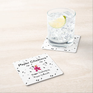 Dessous-de-verre Carré En Papier Améliorez votre marque avec un Dessous de verre pa