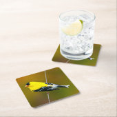 Dessous-de-verre Carré En Papier American Goldfinch - Photo originale (En situation)
