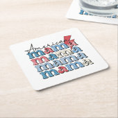 Dessous-de-verre Carré En Papier American Mama (Incliné)