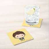 Dessous-de-verre Carré En Papier AMIS™ | Chandler Chibi (En situation)