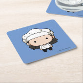 Dessous-de-verre Carré En Papier AMIS™ | Monica Chibi (Incliné)