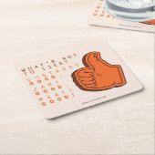 Dessous-de-verre Carré En Papier AMIS™ | Qu'est-ce qui ne plaît pas ? (Incliné)