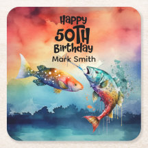 Amoureux de la pêche 50e anniversaire Poisson aqua