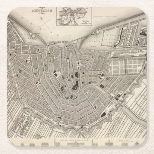 Dessous-de-verre Carré En Papier Amsterdam