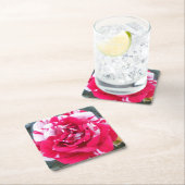 Dessous-de-verre Carré En Papier Ancienne (En situation)