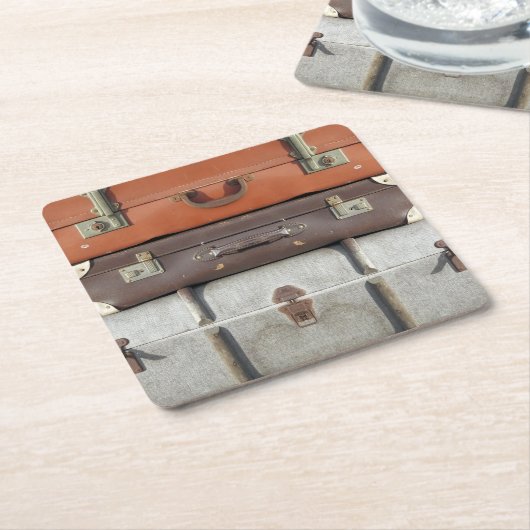 DESSOUS-DE-VERRE CARRÉ EN PAPIER ANCIENNE ANGLETERRE (Incliné)