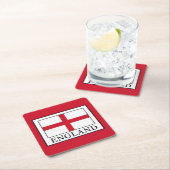 Dessous-de-verre Carré En Papier Angleterre (En situation)